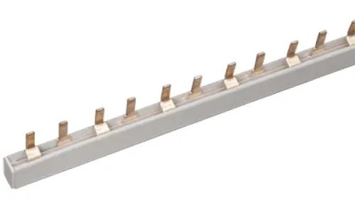 Шина соединительная IEK PIN, медь/пластик, 1м, 2 фазы, 63А