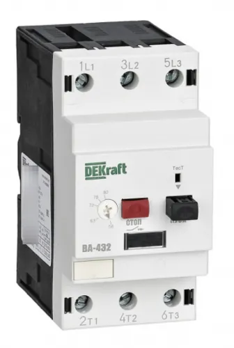 Автомат защиты двигателя DEKraft ВА-432 25-40А, 3P, IP20