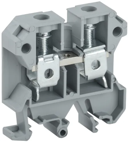 Клемма для проводов IEK / ИЭК КВИ-16мм2 винтовая, корпус огнестойкий полиамид, серый, 51х12мм, 1шт. / зажим