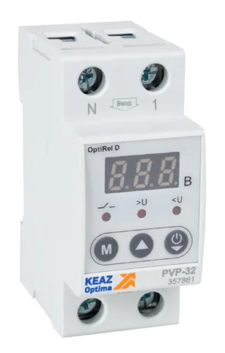 Реле напряжения КЭАЗ OptiRel D PVP-63, 63А, 220В, 357864