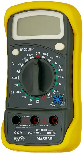 Мультиметр портативный цифровой IEK / ИЭК MAS-838L Master, TMD-3L-838 / измерительные приборы