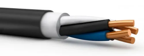 Силовой кабель Технокабель ВВГнг(А)-LS 4х1.5-0.66 медный круглый, 00-00148320, черный ГОСТ, 1м / провод