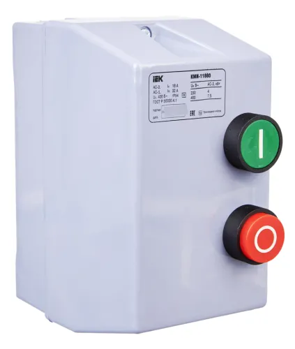 Контактор модульный IEK КМИ11860, 18А 380В/АС3 IP54
