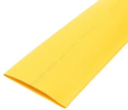 Термоусадочная трубка REXANT / Рексант ТУТ нг 60/30мм, не поддерживает горение, полиолефин желтый, длина 1м, 25-0062, 1шт. / термотрубка