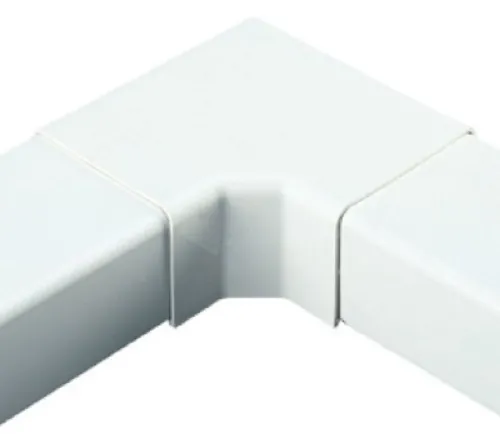 Угол DKC плоский, пластиковый белый, 90х40мм, AIR90404
