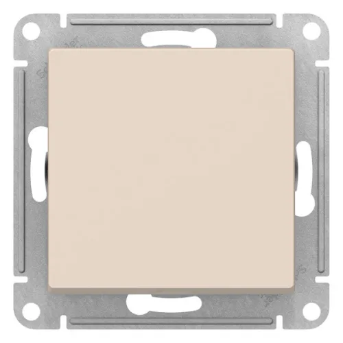 Переключатель Systeme Electric AtlasDesign бежевый 10АХ ATN000271