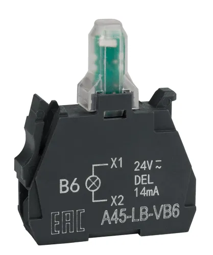 Световой блок КЭАЗ OptiSignal D22 A45-LB-VB6 синий 24VACDC