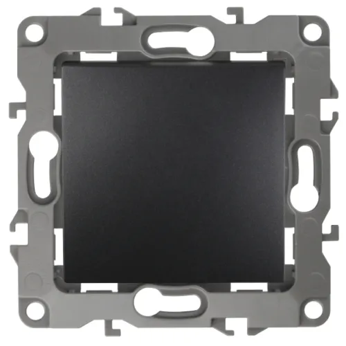 Выключатель ЭРА 12-1103-05, 10АХ 250В, антрацит, 1 клавиша