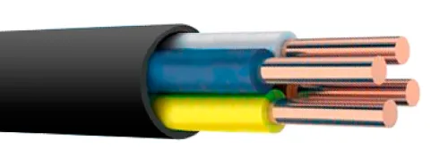 Силовой кабель Радиус ВВГнг(А)-LS 4х1.5-0.66, черный ГОСТ, TR3134, 1м / провод