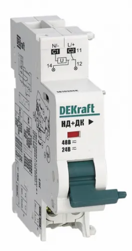 Расцепитель DEKraft для ВА-101, 24В, 48В, AC/DC, 18103DEK