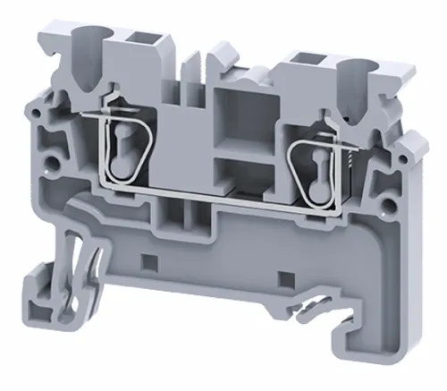 Клемма КЭАЗ OptiClip СХ-2.5-I-24A, 24A, 2.5мм², серая