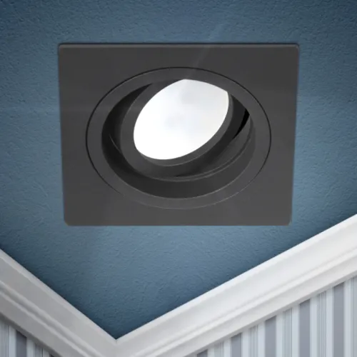 Светильник встраиваемый точечный ЭРА KL85 BK, IP20, Б0054349