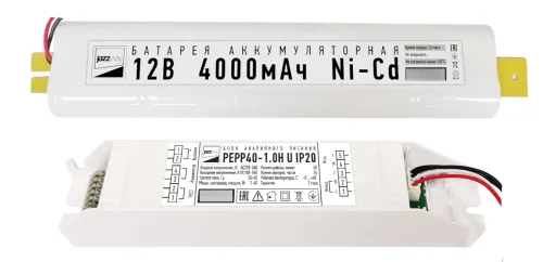 Блок аварийного питания Jazzway / Джазвэй PEPP40-1.OH U, для LED, белый, 180х40х28.5мм, 240В, 40Вт, IP20 / освещение, электрика