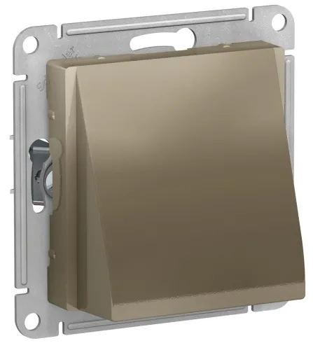 Вывод кабеля Systeme Electric AtlasDesign, пластик, шампань, IP20