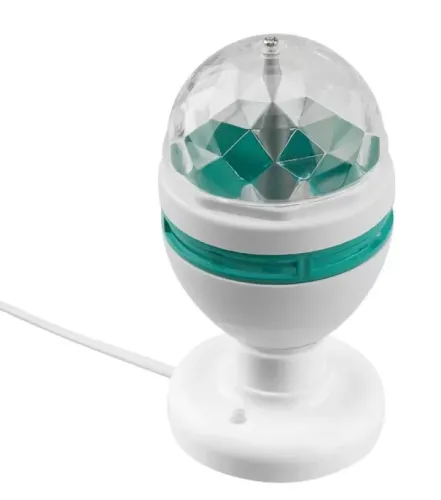 Диско лампа Neon-Night / Неон-Найт на подставке с цоколем Е27, размер 16х8х16см, 220V RGB мощностью 6Вт / украшения для дома декор