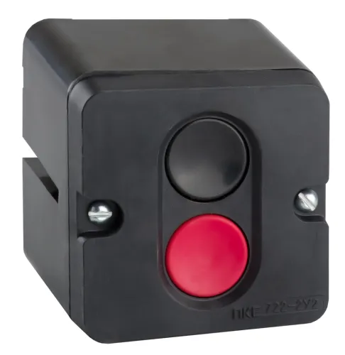 Кнопочный пост КЭАЗ ПКЕ 722-2-У2-IP5, 74х74х62мм, 12В