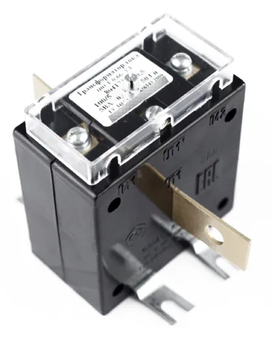 Трансформатор тока Т-0.66, пластик, 90×125×96мм, 50/5А