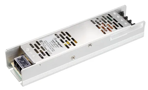 Драйвер Arlight HTS-150L-24, 150Вт, 24В, IP20, серый, 202х49х30мм