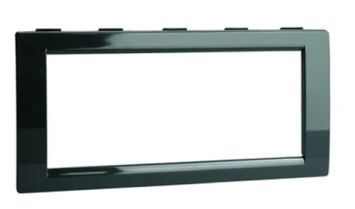 Рамка электроустановочная DKC / ДКС универсальная, 4 модуля, F00013B черная / электроустановочное изделие