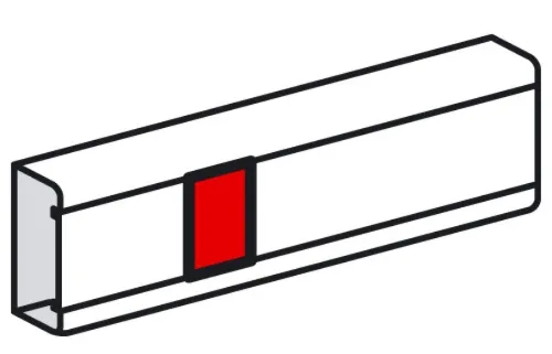 Накладка на стык крышки Legrand / Легранд Metra, пластиковая, белая, 110мм / аксессуары для кабель каналов