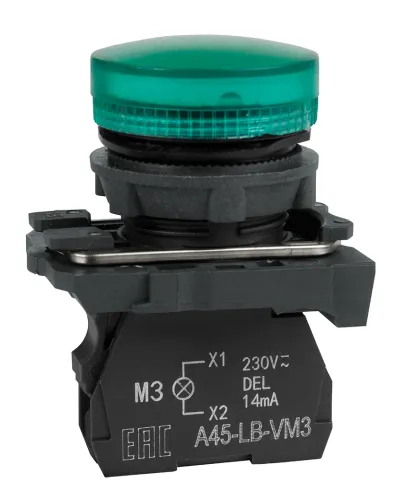 Лампа индикаторная КЭАЗ OptiSignal D22 C5-L-M3, 332188
