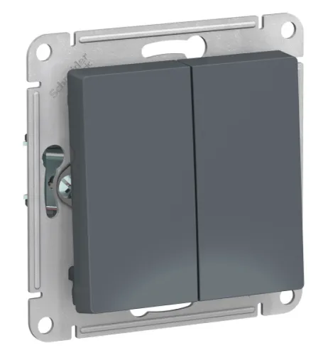 Перекрестный выключатель Systeme Electric AtlasDesign 2-клавишный, ATN000773