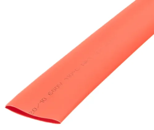 Термоусадочная трубка REXANT красная, 1м, 20(10)мм, 22-0004