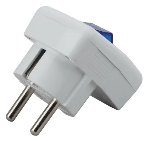 Вилка электрическая ЭРА Vx5-W с заземлением, IP20, 3500Вт 16А