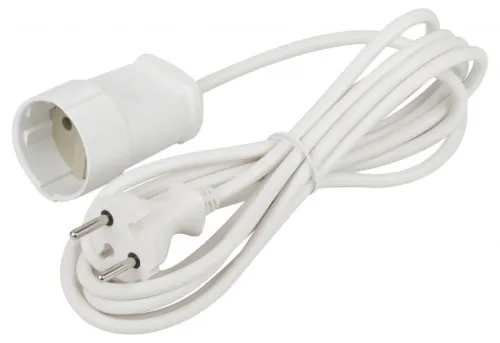 Удлинитель бытовой ЭРА UX(6)-1-3m, ПВС 2х0.75мм², 3м, 1 розетка