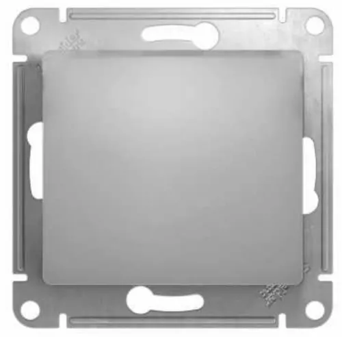 Выключатель Systeme Electric Glossa, 10АX IP20, алюминий, GSL000311