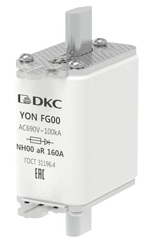 Вставка плавкая DKC YON ножевого типа FG00 160А 690V aR