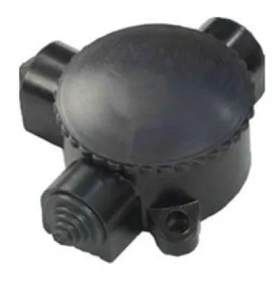 Распределительная коробка КЭМ1-10-3 ОП 3-х рожковая, карболит наружная черная, IP44, 72х78мм, 190402 / монтажная