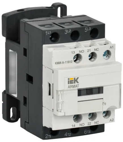 Контактор IEK Armat КМИ-А-11812 LC1D, 18А 36В 1NO+1NC