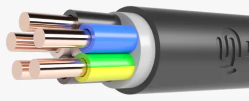 Силовой кабель Цветлит ППГнг(А)-HF 5х50-0.66, черный, 1м