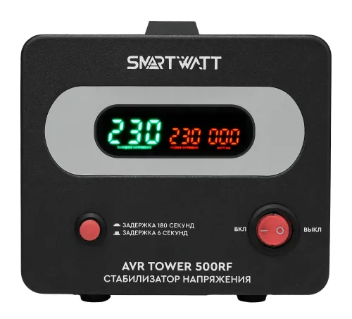 Стабилизатор SMARTWATT AVR TOWER 500RF релейный, 500Ва