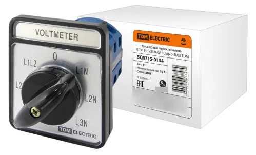 Переключатель кулачковый TDM Electric КПУ11-10/3186 7 позиций