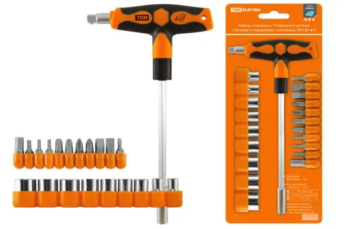 Набор отверток TDM Electric / ТДМ Электрик Алмаз, 21 предмет / инструменты