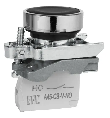 Кнопка управления КЭАЗ OptiSignal D22 C4-P-210, черная металл