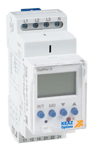 Реле контроля фаз КЭАЗ OptiRel D PHS-3-2M-D-PN-2, 3Ф