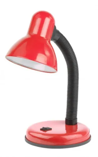 Настольная лампа ЭРА N-211 E27 220V 145х230х270мм красный
