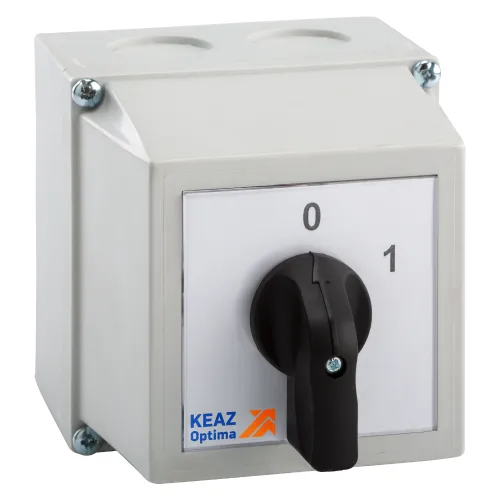 Переключатель кулачковый КЭАЗ OptiSwitch 4G16-54-PK-R114 двухпозиционный, в пластиковом корпусе, 16А 1 полюс / электрика