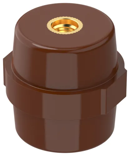 Изолятор IEK / ИЭК SM40 (М8) опорный для крепления токоведущих шин, коричневый, 1кВ, YIS11-40-08-K05 / электрика