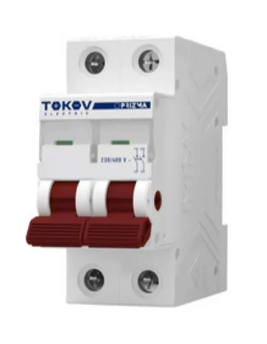 Выключатель нагрузки TOKOV ELECTRIC Prizma модульный, 2P 63A