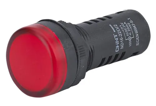 Лампа сигнальная CHINT ND16-22D/2 светодиодная, красное свечение, IP40