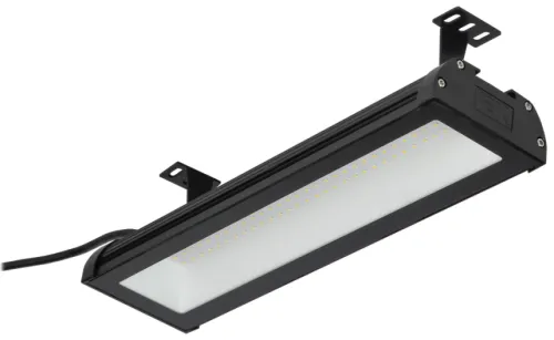 Светильник промышленный светодиодный IEK / ИЭК ДСП 7021, в корпусе из алюминия, черный, 50Вт, 5000лм, 5000К, IP65, 104х43х400мм / осветительные приборы