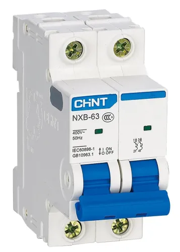 Автоматический выключатель CHINT NXB-63S, 2P 4А, 296772