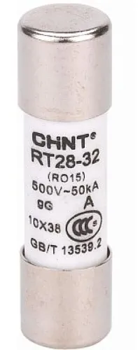 Вставка плавкая CHINT RT28-32, цилиндрическая, 10×38мм, 2А, 500В