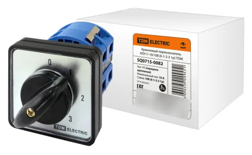 Переключатель кулачковый TDM Electric КПУ11-10/108, 10А, 400В, IP40