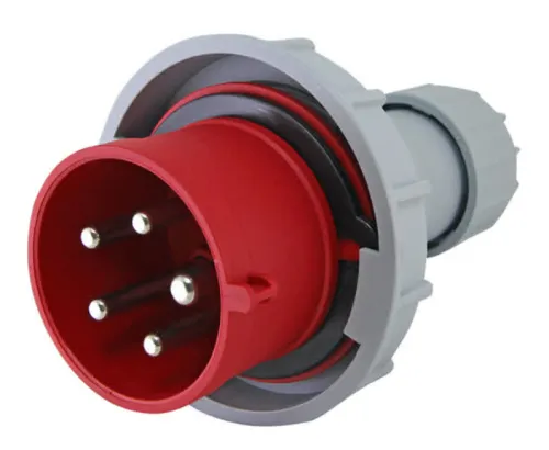 Вилка силовая кабельная TDM Electric переносная 3P+PE+N 16A 380V IP67
