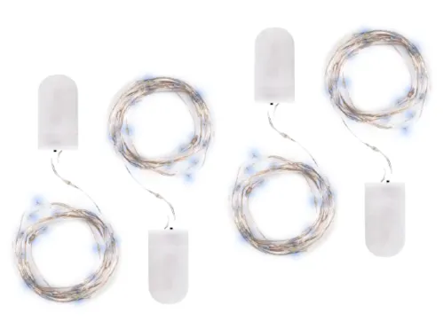 Гирлянда Фаzа DC-G05-20WS4 роса, ПВХ, 20 LED, 2м, 4шт